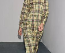 Fab Zara Lemon and Green Plaid MIDI Dress New  Size Large runs big UK 12-14