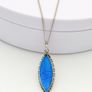 Vintage 925 Sterling Silver Real Butterfly Wing Necklace Image 7