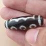Vintage 5 Eyes Himalayan Tibetan Agate Dzi Bead Amulet Pendant Image 2