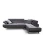 Modern 262cm Corner Chaise Sofa  Grey Velvet Image 3
