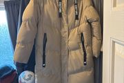 L'amore couture longline puffer coat size 8