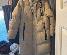 L'amore couture longline puffer coat size 8