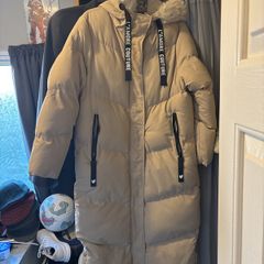 L'amore couture longline puffer coat size 8