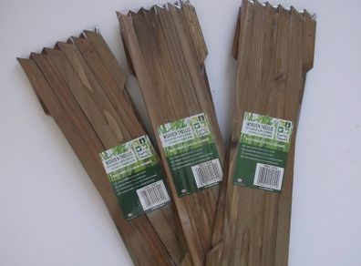 NEW SALE | 3 X Garden Gardeners Dark Brown Coloured Wooden Expanding Expandable Wooden Garden Trellis Each Piece Expands to 150 x 30 cm New