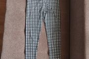 Checkered Ruched bum Leggings, size 10