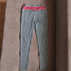 Checkered Ruched bum Leggings, size 10