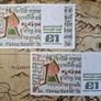 1 Pound B Series Sequential Pair 16/02/07 Queen Medb IRISH NOTE Image 3