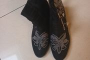 W.S. Black Ankle  Boots.  S.8  New - No Tag.