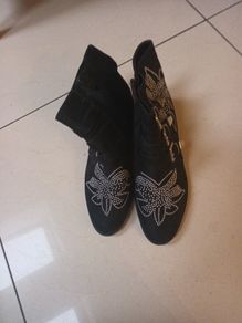 W.S. Black Ankle  Boots.  S.8  New - No Tag.