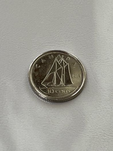 2014 Canadian 10 cents
