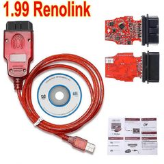 2026 Renolink V2.11 For Renault OBD2 Auto Diagnostic Cable Airbag Reset/Key Coding/ECU Programmer Replace Reno link v1.99