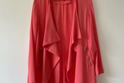 Dunnes blazer open style coral size 14 New without tags