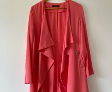 Dunnes blazer open style coral size 14 New without tags