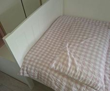 White Wooden Frame 3ft Wide single bed