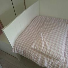 White Wooden Frame 3ft Wide single bed