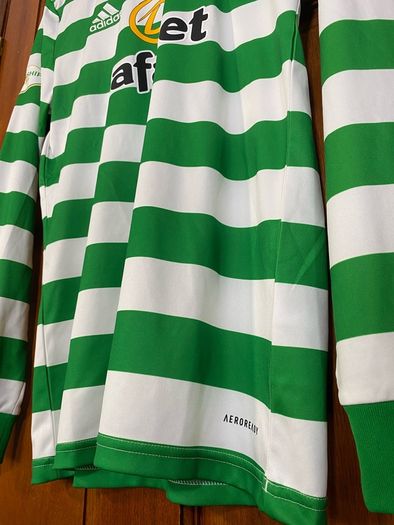 Celtic 2020/2021 Long Sleeve Home Football Shirt Soccer Jersey Size Small