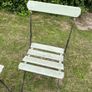 Pair of 1930s Vintage Green Folding Garden Chairs Image 5
