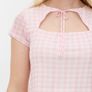 Gingham Mesh Holiday Mini Skirt  and Top set,size 10 Image 7