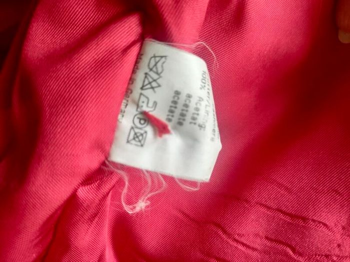 Vintage Klein petite Paris Red wool blazer size 36 Small Postage included