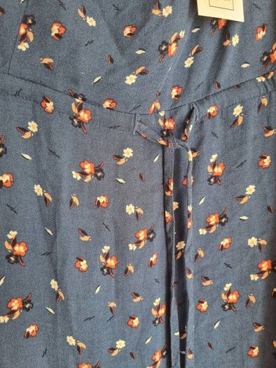 womens RIP CURL beach nomadic sun dress pacific blue floral pattern Size 12 medium  BRAND NEW BNWT