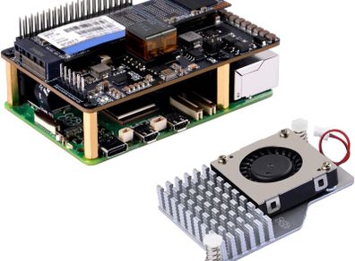 GeeekPi P33 M.2 NVME M-Key PoE+ Hat with Official Pi 5 Active Cooler for Raspberry Pi 5, Support M.2 NVMe SSDs 2230/2242/2260/2280 - NEW!