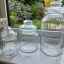 3 Ribbed Storage Jars Image 8