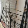Antique king iron and brass bed frame Image 3
