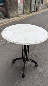 Solid Marble Bistro Table 70cm Diameter Restaurant / Bar / Outdoor