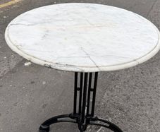 Solid Marble Bistro Table 70cm Diameter Restaurant / Bar / Outdoor
