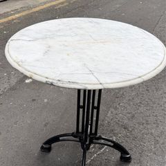 Solid Marble Bistro Table 70cm Diameter Restaurant / Bar / Outdoor