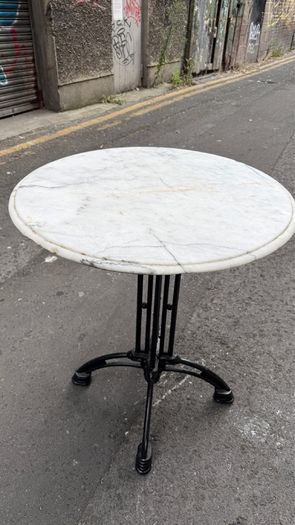 Solid Marble Bistro Table 70cm Diameter Restaurant / Bar / Outdoor