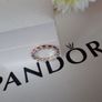 New genuine pandora sterling silver red stackable ring Image 2