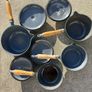 Vintage cast iron Le Creucet style saucepan set X4 Image 10