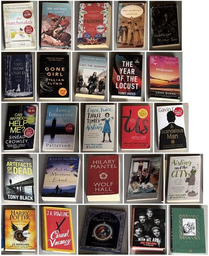 Fiction bundle, 25 books (Wolf Hall, Milkman, Pachinko, signed Sinead Crowley and more)