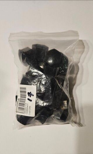 17mm 20PCS Black Car Wheel Nut Caps Protection Covers Caps Anti-Rust Auto Hub Screw Cover Car Tyre Nut Bolt Exterior Decoration for Volkswagen & Mercedes with 17 wheel Bolts