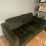 DFS 2 Seater Green Sofa Image 4
