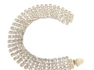 main image for ad Newbridge Silverware Clear Stones Stretch Bracelet