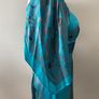 RARE BNWT Karen Millen Teal Paisley Silk Maxi Dress Image 3
