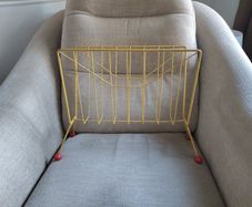 Vintage Mid Century Sputnik Magazine Or Vinyl Rack