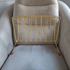 Vintage Mid Century Sputnik Magazine Or Vinyl Rack