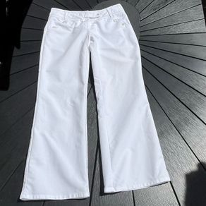 White flared trousers size 12
