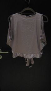 CBR ladies lilac/mauve/mink colured satin style top size medium