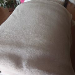 Large fleece throw cream