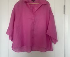Massimo Dutti Fine Linen Blouse size L