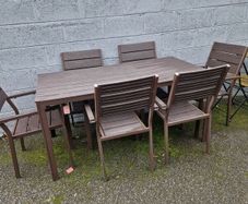 garden table & 6