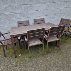 garden table & 6