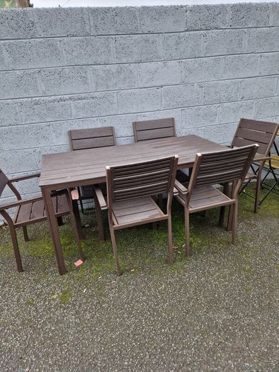garden table & 6