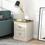 2 Drawer Bedside - Small Side Table, End Table with Storage for Bedroom - Chest of Drawers for Clothes - Organizers and Storage Cabinet for Hallway, Entryway, Living Room - Light Grey Image 8