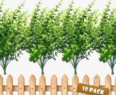 10PC Artificial Plants Indoor Decorative Artificial Plants Fake Plant for Indoor Outdoor Home Garden Decoration (FREE POSTAGE)