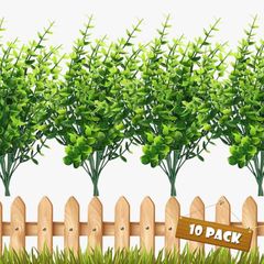 10PC Artificial Plants Indoor Decorative Artificial Plants Fake Plant for Indoor Outdoor Home Garden Decoration (FREE POSTAGE)
